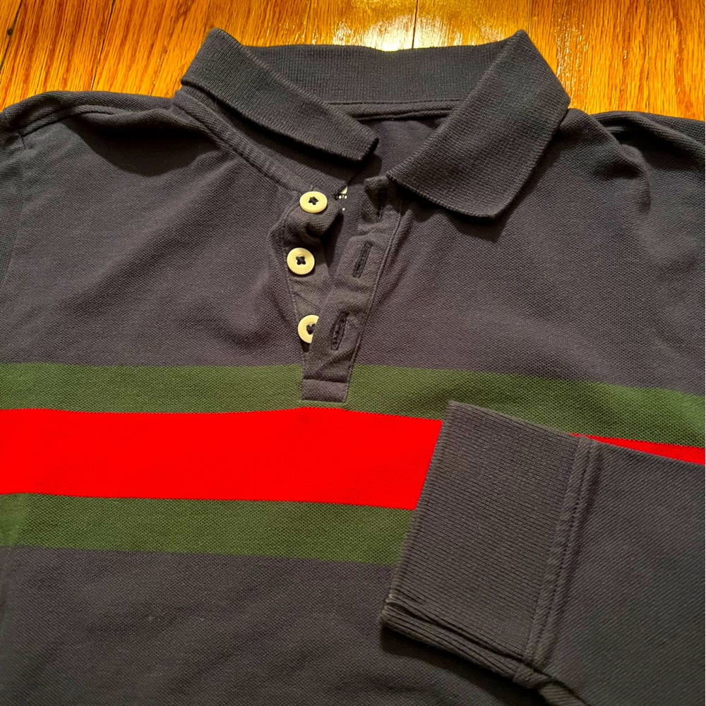 Pacsun cropped striped polo